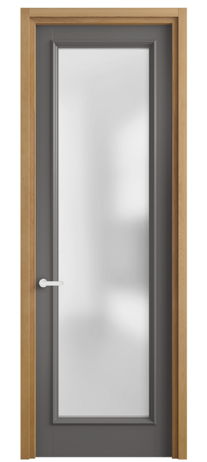 Межкомнатная дверь Charm 6702 Бук классический серый Сатинированное стекло Цена 100399 ₽ | Volhovec