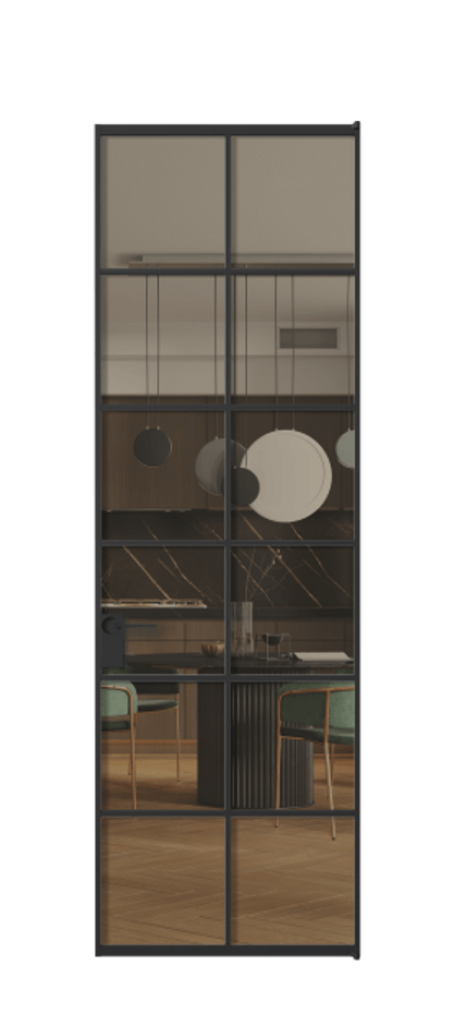 Алюминиевая дверь АЛПЛ040.05 Алюминий Черный Прозрачное бронзовое стекло, триплекс. Без короба чер Цена 144470 Стоимость комплекта двери включает:
1. Полотно (600/650/700/750/800/850/900/950*2000-2400 мм).
2. Короб
3. Комплект фурнитуры (2 торцевые петли и магнитный замок с ответной планкой). Фабрика дверей Волховец 8 (800) 551 43 19 Алюминиевая дверь АЛПЛ040.05 Алюминий Черный Прозрачное бронзовое стекло, триплекс Цена 144470 | Volhovec