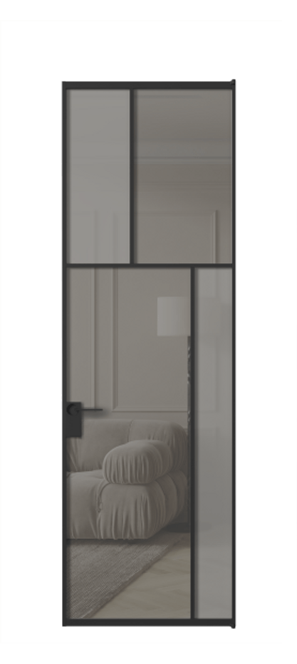 Дверь межкомнатная Mosaic АЛПЛ041.23 Алюминий Черный Сатинированное серое стекло, триплекс, 6 мм + Прозрачное серое стекло, триплекс Без короба чер Цена 160070 Стоимость комплекта двери включает:
1. Полотно (600/650/700/750/800/850/900/950*2000-2400 мм).
2. Короб
3. Комплект фурнитуры (2 торцевые петли и магнитный замок с ответной планкой). Фабрика дверей Волховец 8 (800) 551 43 19 Межкомнатная дверь Mosaic АЛПЛ041.23 Алюминий Черный Сатинированное серое стекло, триплекс, 6 мм + Прозрачное серое стекло, триплекс Цена 160070 ₽ | Volhovec