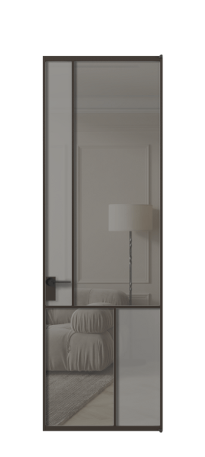 Дверь межкомнатная Mosaic АЛПЛ041.20 Алюминий антрацит Сатинированное серое стекло, триплекс, 6 мм + Прозрачное серое стекло, триплекс Без короба ААН Цена 165870 Стоимость комплекта двери включает:
1. Полотно (600/650/700/750/800/850/900/950*2000-2400 мм).
2. Короб
3. Комплект фурнитуры (2 торцевые петли и магнитный замок с ответной планкой). Фабрика дверей Волховец 8 (800) 551 43 19 Межкомнатная дверь Mosaic АЛПЛ041.20 Алюминий антрацит Сатинированное серое стекло, триплекс, 6 мм + Прозрачное серое стекло, триплекс Цена 165870 ₽ | Volhovec