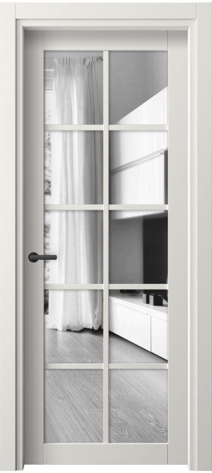 Межкомнатная дверь Neo 2106 ПЭТ белоснежный Двустороннее зеркало, триплекс Цена 37799 ₽ | Volhovec