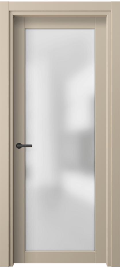 Межкомнатная дверь Neo 2102 ПЭТ светло-бежевый Сатинированное стекло Цена 31699 ₽ | Volhovec