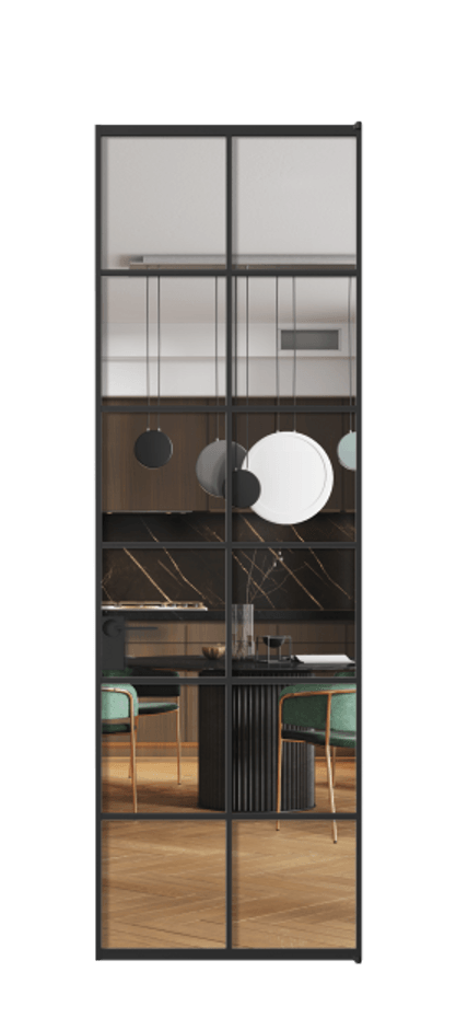 Алюминиевая дверь АЛПЛ040.05 Алюминий Черный Прозрачное стекло "Crystal Vision", калёное. Без короба чер Цена 152470 Стоимость комплекта двери включает:
1. Полотно (600/650/700/750/800/850/900/950*2000-2400 мм).
2. Короб
3. Комплект фурнитуры (2 торцевые петли и магнитный замок с ответной планкой). Фабрика дверей Волховец 8 (800) 551 43 19 Алюминиевая дверь АЛПЛ040.05 Алюминий Черный Прозрачное стекло "Crystal Vision", калёное Цена 152470 | Volhovec