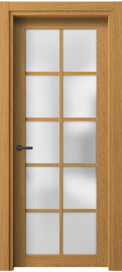 Межкомнатная дверь Neo 2106 Ванильный дуб Сатинированное стекло Цена 38699 ₽ | Volhovec