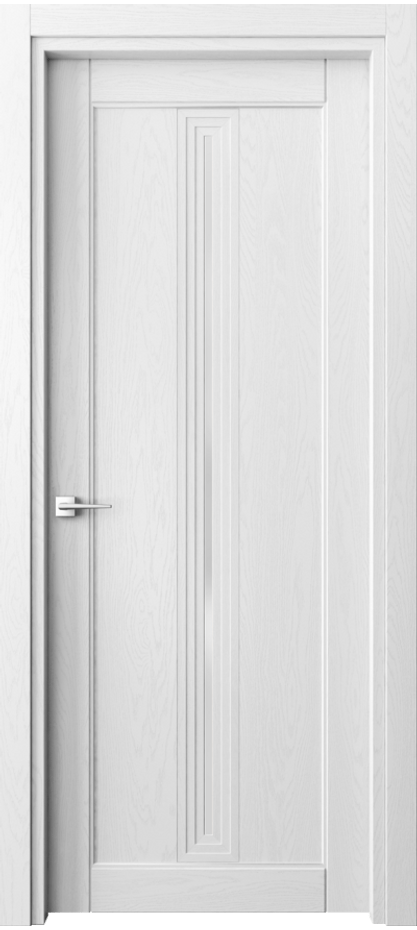 Межкомнатная дверь Ego 6123 Дуб белоснежный Сатинированное стекло Цена 126499 ₽ | Volhovec