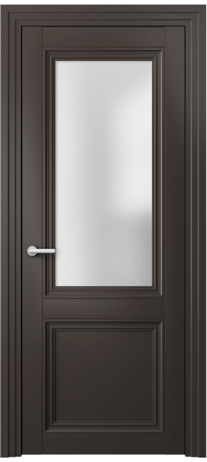 Межкомнатная дверь Centro 2524 Матовый антрацит Сатинированное стекло Цена 74599 ₽ | Volhovec