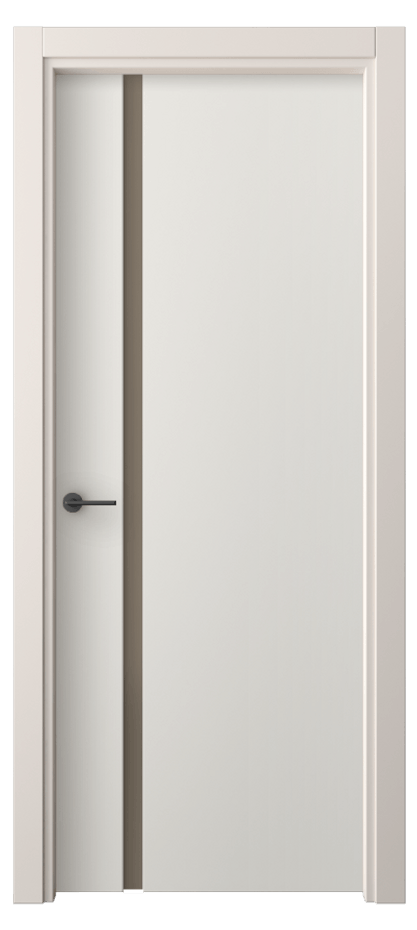Межкомнатная дверь Freedom 4222 ПЭТ белоснежный Сатинированное бронзовое стекло, триплекс Цена 38499 ₽ | Volhovec