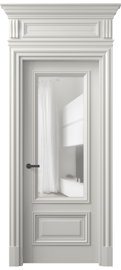 Межкомнатная дверь Antique 7306 Бук серый Рифлёное стекло "Дюна", триплекс Цена 168609 ₽ | Volhovec