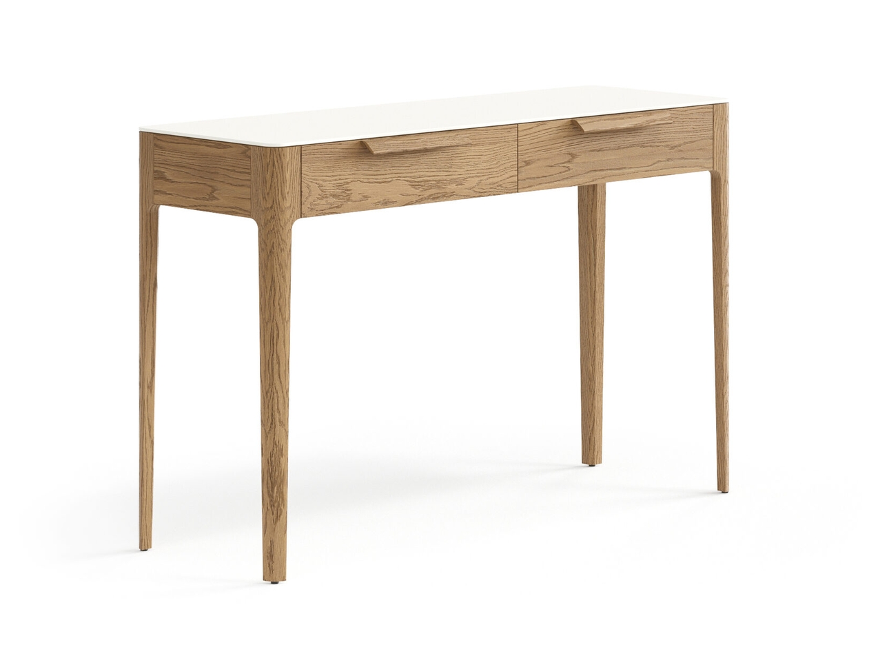 Консоль Piega 2 ящика дуб мускатный матовый