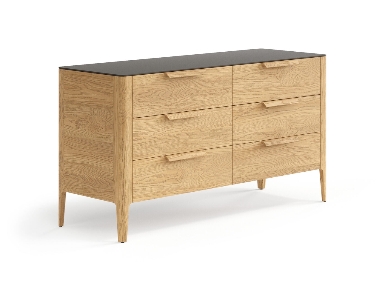 Комод Piega 6 ящиков дуб пшеничный матовый