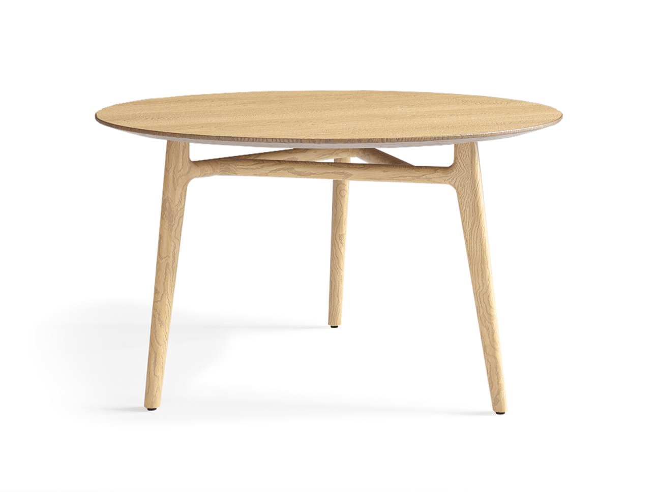 Стол Primo обеденный круглый Дуб соломенный матовый