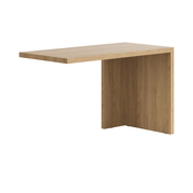 Письменный стол с 1 опорой грецкий орех