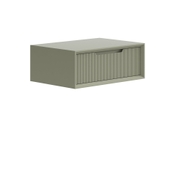 Тумба подвесная прикроватная Velvet 1 ящик Матовый оливковый тёмный