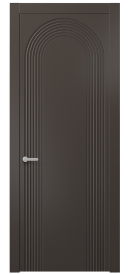 Дверь межкомнатная АКП 8648 МАН. Цвет Матовый антрацит. Материал Гладкая эмаль. Коллекция Alba. Картинка.