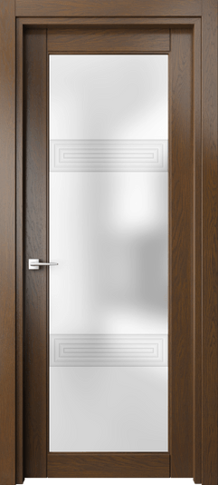 Дверь межкомнатная 6112 ДКР 3D. Цвет Дуб королевский. Материал Массив дуба. Коллекция Ego. Картинка.