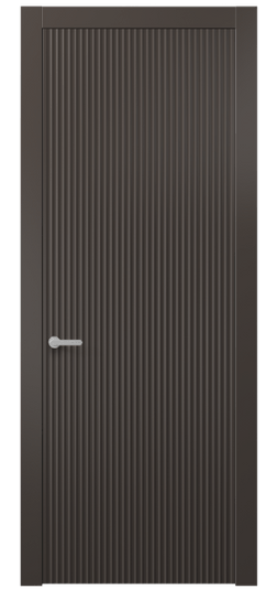 Дверь межкомнатная 8641 МАН . Цвет Матовый антрацит. Материал Гладкая эмаль. Коллекция Alba. Картинка.