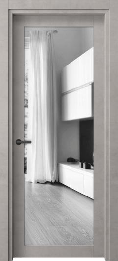 Дверь межкомнатная 2102 neo ЛСЕ ДВ ЗЕР. Цвет Леон серебро. Материал Teknofoil Ламинатин. Коллекция Neo. Картинка.