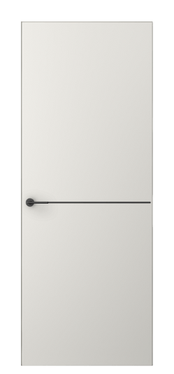 Дверь межкомнатная АКП 4207 ПЭБЛ. Цвет ПЭТ белоснежный. Материал ПЭТ. Коллекция Freedom. Картинка.