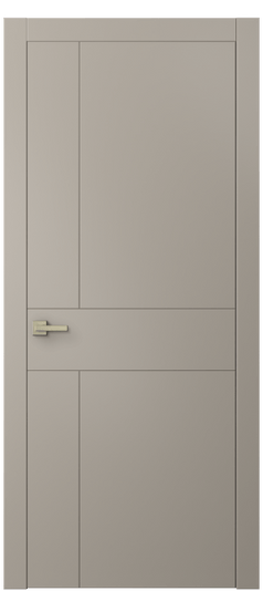 Дверь межкомнатная 8056 МБСК. Цвет Матовый бисквитный. Материал Гладкая эмаль. Коллекция Linea. Картинка.