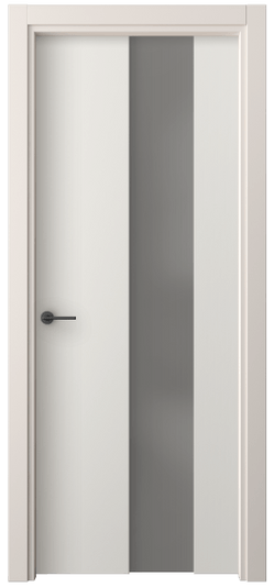 Дверь межкомнатная 4226 ПЭБЛ СЕР САТ. Цвет ПЭТ белоснежный. Материал ПЭТ. Коллекция Freedom. Картинка.