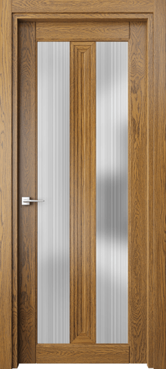 Дверь межкомнатная 6122 ДМД ДОЖДЬ. Цвет Дуб медовый. Материал Массив дуба. Коллекция Ego. Картинка.