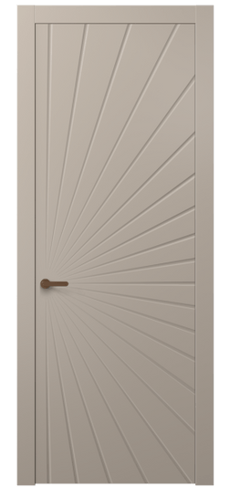 Дверь межкомнатная 8649 МБСК . Цвет Матовый бисквитный. Материал Гладкая эмаль. Коллекция Alba. Картинка.