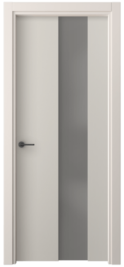 Дверь межкомнатная 4226 ПЭСС СЕР САТ. Цвет ПЭТ светло-серый. Материал ПЭТ. Коллекция Freedom. Картинка.