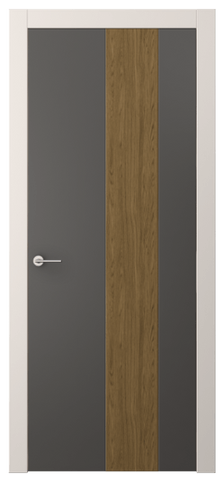 Дверь межкомнатная АКП 4225 ПЭГФ. Цвет ПЭТ графитовый. Материал ПЭТ. Коллекция Freedom. Картинка.