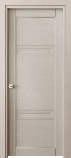 Дверь межкомнатная 6111 ДСБЖ. Цвет Дуб светло-бежевый. Материал Массив дуба эмаль. Коллекция Ego. Картинка.
