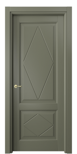 Дверь межкомнатная 6343 БОТ. Цвет Бук оливковый тёмный. Материал Массив бука эмаль. Коллекция Toscana Rombo. Картинка.