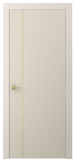 Дверь межкомнатная АКП 4201 ПЭСБ. Цвет ПЭТ светло-бежевый. Материал ПЭТ. Коллекция Freedom. Картинка.