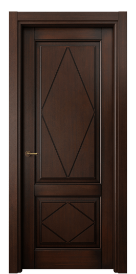 Дверь межкомнатная 6343 БТП. Цвет Бук тёмный с патиной. Материал Массив бука с патиной. Коллекция Toscana Rombo. Картинка.