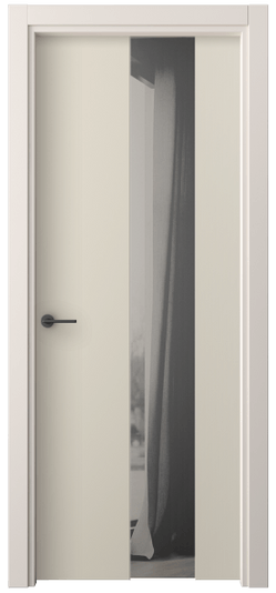 Дверь межкомнатная 4226 ПЭСБ ДВ ЗЕР СЕР. Цвет ПЭТ светло-бежевый. Материал ПЭТ. Коллекция Freedom. Картинка.