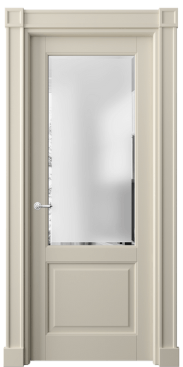 Дверь межкомнатная 6302 ББСР САТ-Ф. Цвет Бук бежево-серый. Материал Массив бука эмаль. Коллекция Toscana Plano. Картинка.