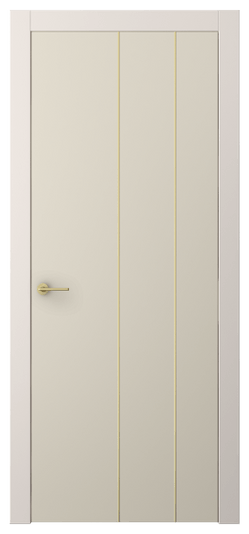 Дверь межкомнатная АКП 4205 ПЭСБ. Цвет ПЭТ светло-бежевый. Материал ПЭТ. Коллекция Freedom. Картинка.