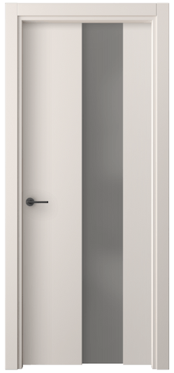 Дверь межкомнатная 4226 ПЭТБ СЕР САТ. Цвет ПЭТ тёплый-белый. Материал ПЭТ. Коллекция Freedom. Картинка.