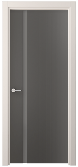 Дверь межкомнатная 4222 ПЭГФ СЕР САТ. Цвет ПЭТ графитовый. Материал ПЭТ. Коллекция Freedom. Картинка.