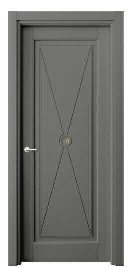Дверь межкомнатная 6361 БКЛС. Цвет Бук классический серый. Материал Массив бука эмаль. Коллекция Toscana Litera. Картинка.