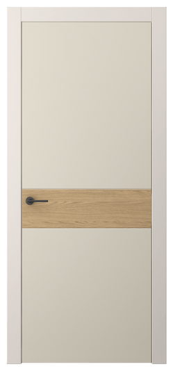 Дверь межкомнатная АКП 4221 ПЭСБ. Цвет ПЭТ светло-бежевый. Материал ПЭТ. Коллекция Freedom. Картинка.
