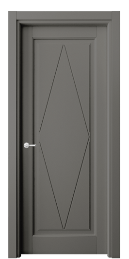 Дверь межкомнатная 6341 БКЛС. Цвет Бук классический серый. Материал Массив бука эмаль. Коллекция Toscana Rombo. Картинка.