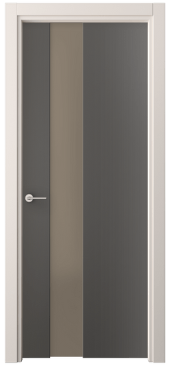 Дверь межкомнатная 4224 ПЭГФ БР САТ. Цвет ПЭТ графитовый. Материал ПЭТ. Коллекция Freedom. Картинка.