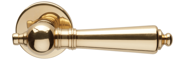 Ручки для дверей Ручка дверная Брюссель. Цвет Полированное золото. Коллекция Брюссель. Картинка.