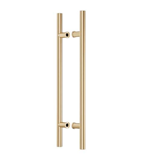 Ручки для дверей Ручка дверная Тьюб. Цвет Матовое золото PVD. Коллекция Тьюб. Картинка.