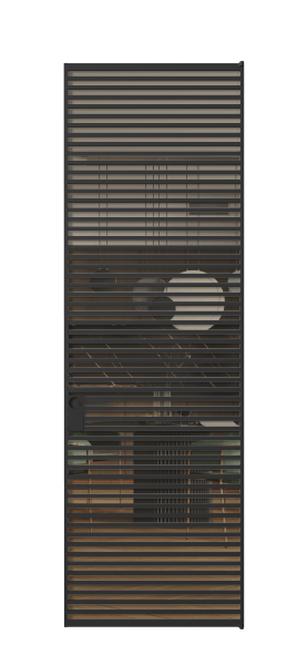 Дверь межкомнатная АЛПЛ040.06 Бронза триплекс ЧЕР. Цвет Алюминий Черный. Материал Алюминий. Коллекция Formato. Картинка.