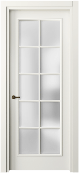 Дверь межкомнатная 8102 МЖМ САТ. Цвет Матовый жемчужный. Материал Гладкая эмаль. Коллекция Paris. Картинка.