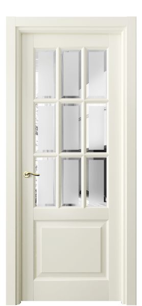 Дверь межкомнатная 0748 БМБ САТ-Ф. Цвет Бук молочно-белый. Материал Массив бука эмаль. Коллекция Lignum. Картинка.