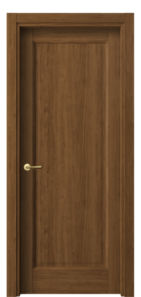 Дверь межкомнатная 1401 ЛОР. Цвет Лесной орех. Материал Ламинатин. Коллекция Galant. Картинка.